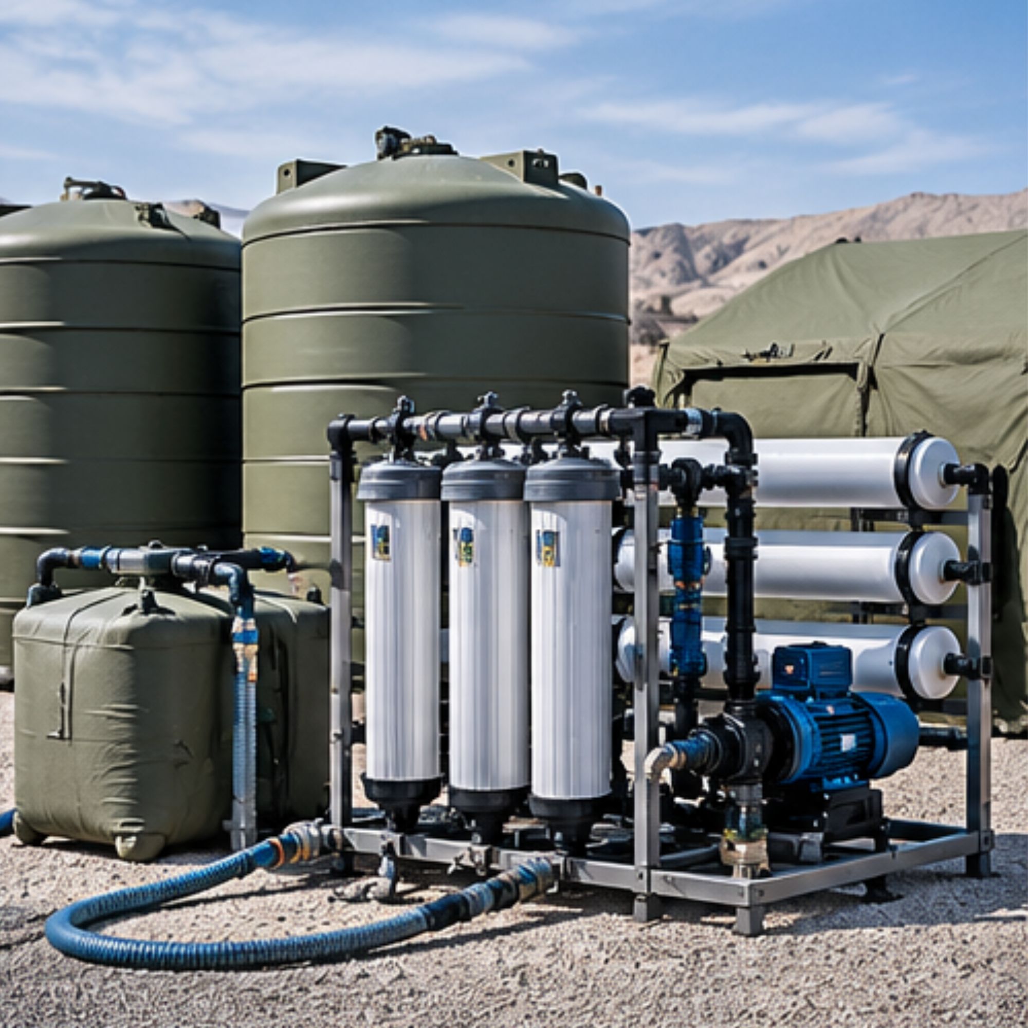 Mobile water treatment and sanitation systems