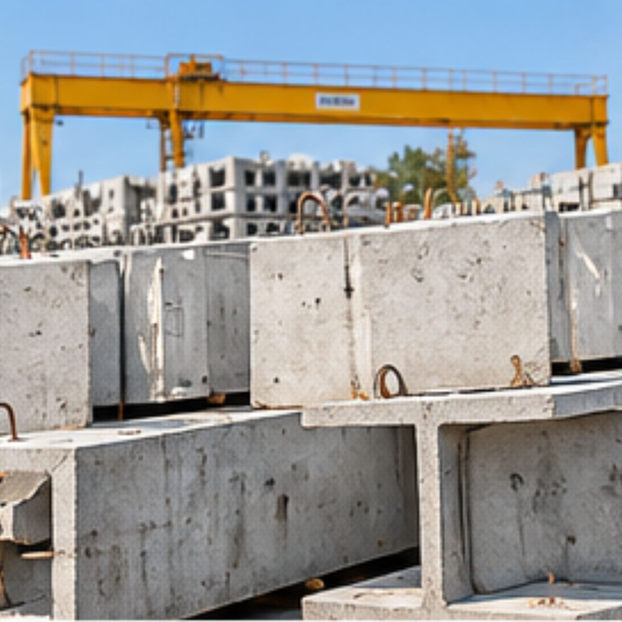 Precast concrete products for construction projects