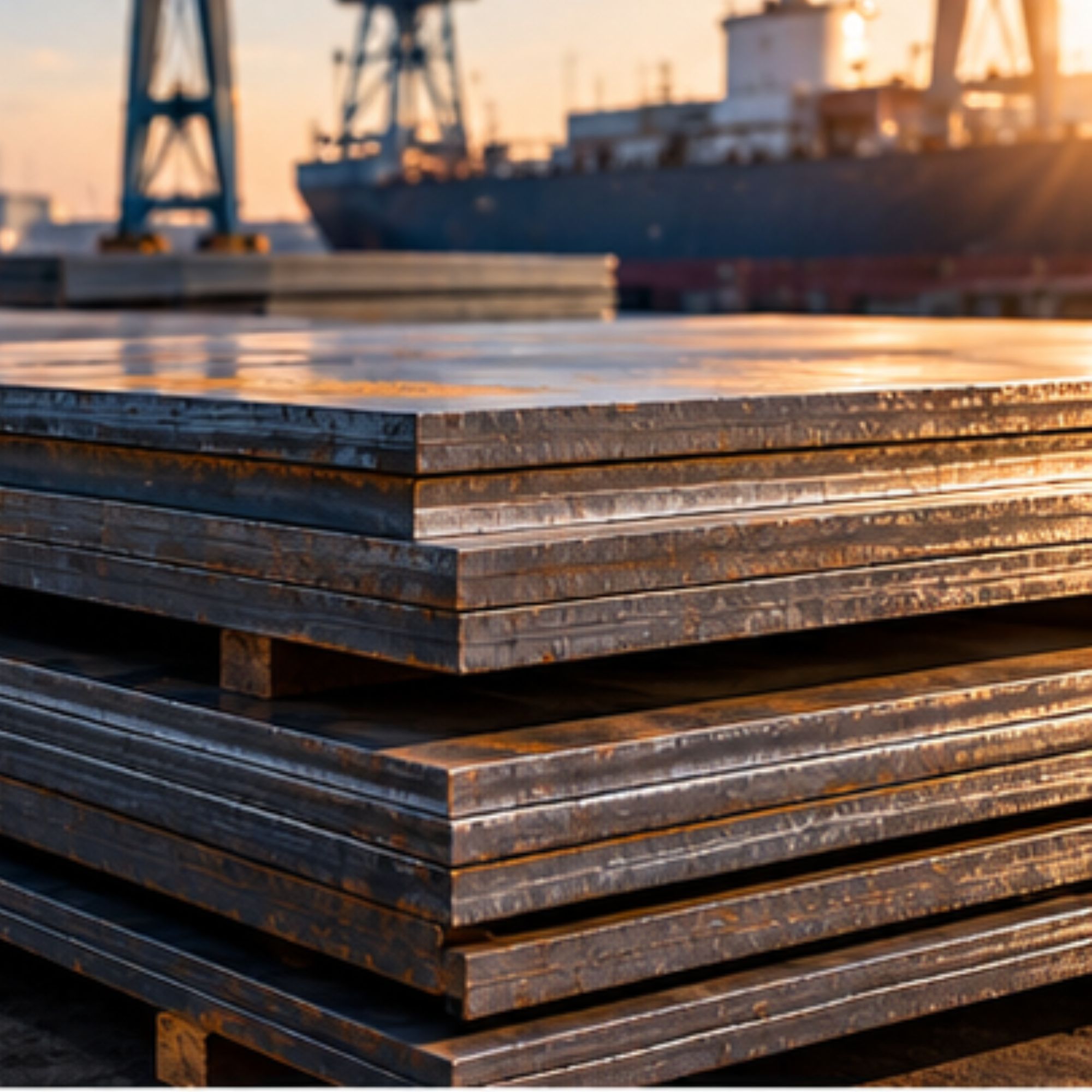 Heavy steel plates for structural and industrial applications