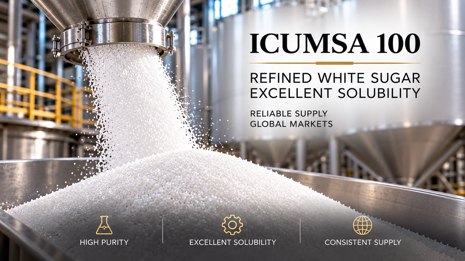 ICUMSA 100 White Cane Sugar